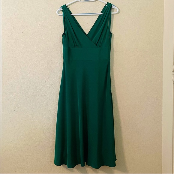 J. Crew | Dresses | J Crew Emerald Green Silk Dress | Poshmark
